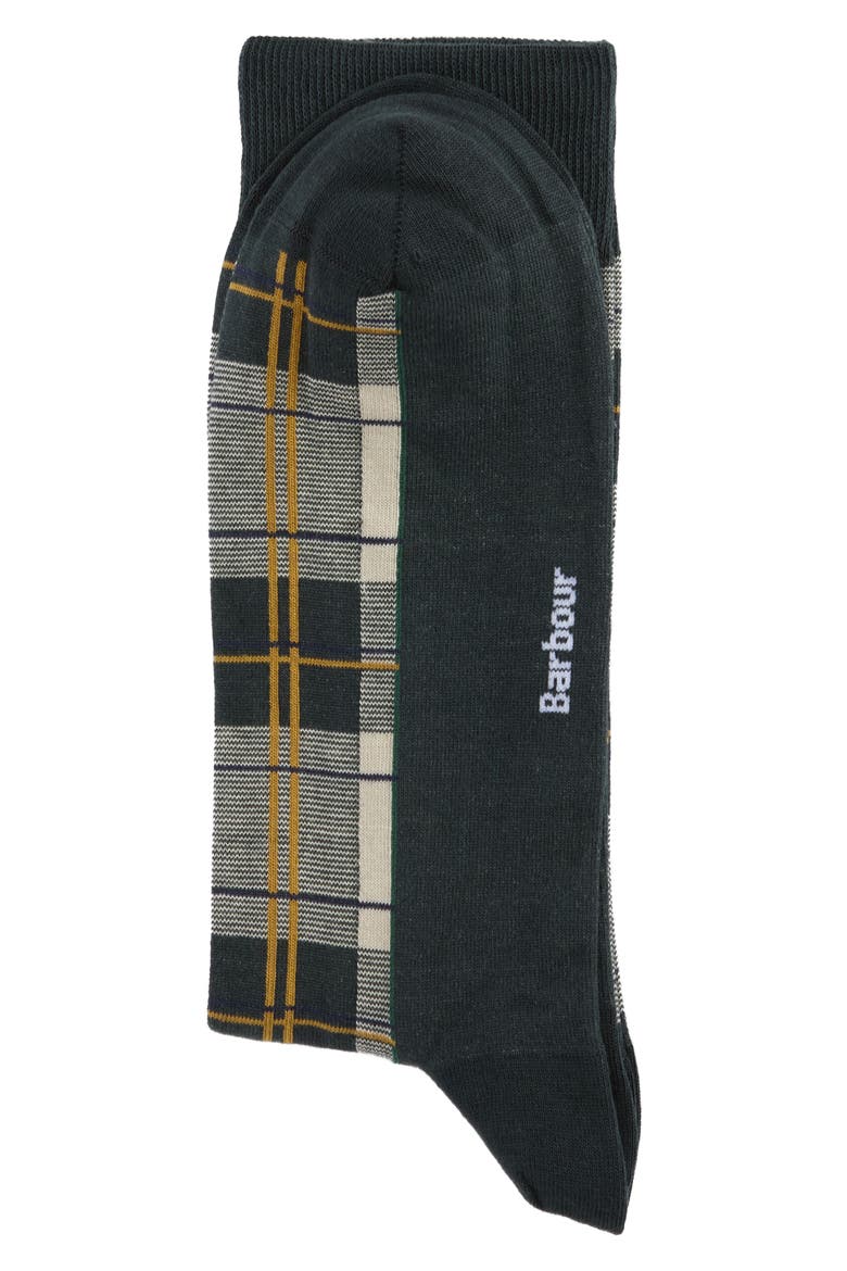 Blyth Plaid Cotton Blend Socks, Alternate, color, ANCIENT TARTAN