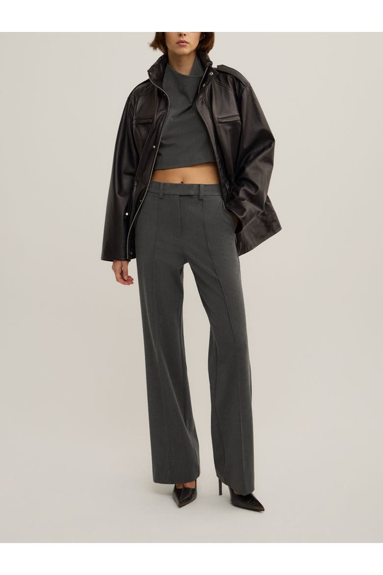 Tailored Trousers, Alternate, color, Charcoal