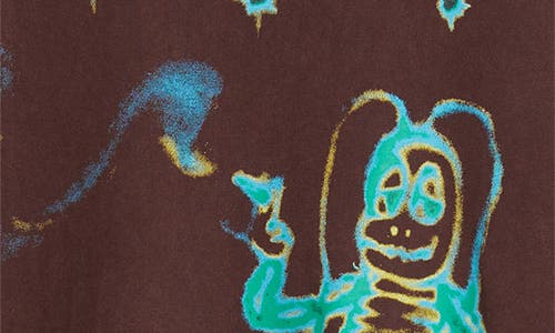 Jungles What Problem? Boxy Graphic T-shirt In Brown