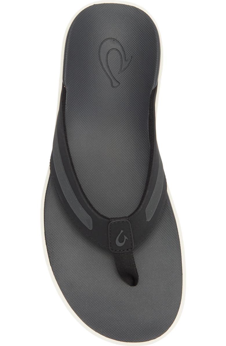 OluKai Leeward Flip Flop, Alternate, color, Lava Rock / Lava Rock