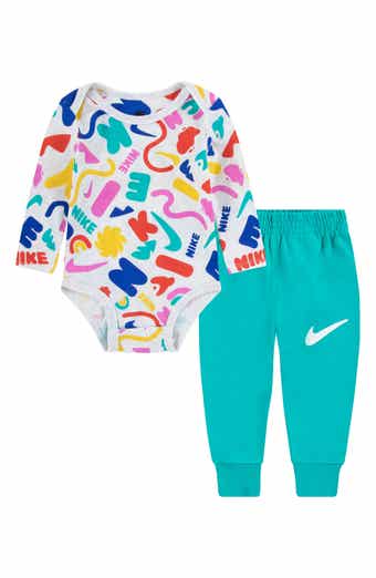 Swoosh Print Bodysuit & Sweatpants Set