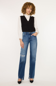 KanCan Dayna High Rise Slim Wide Leg Jeans