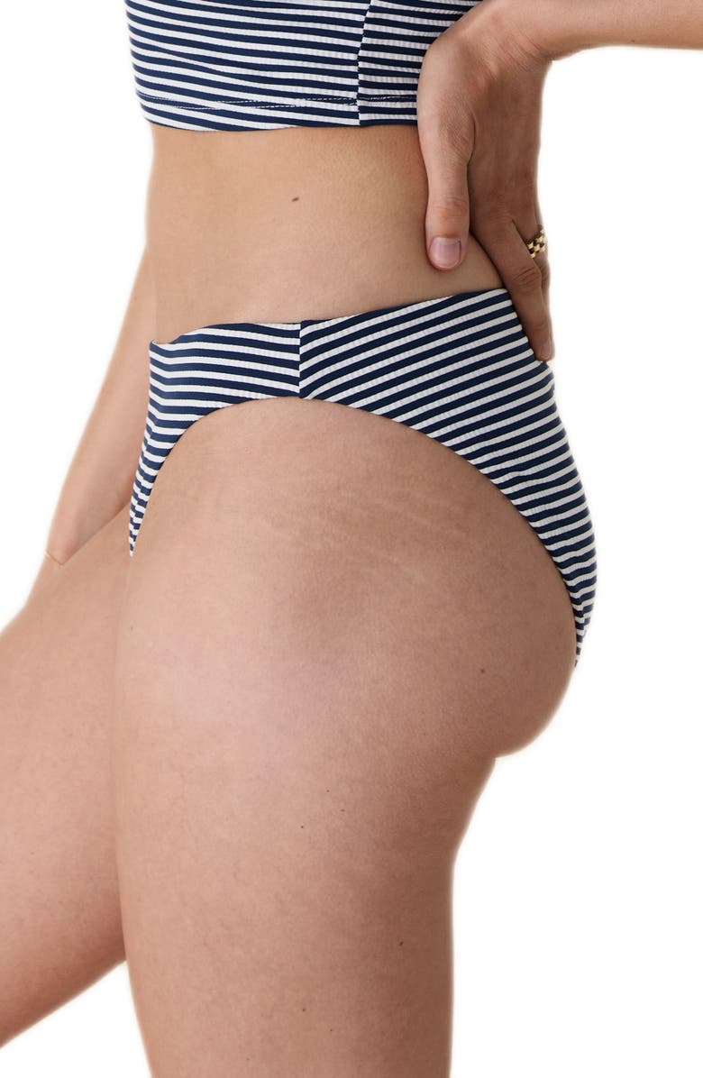 Andie The Signature Bikini Bottoms, Alternate, color, Cadet