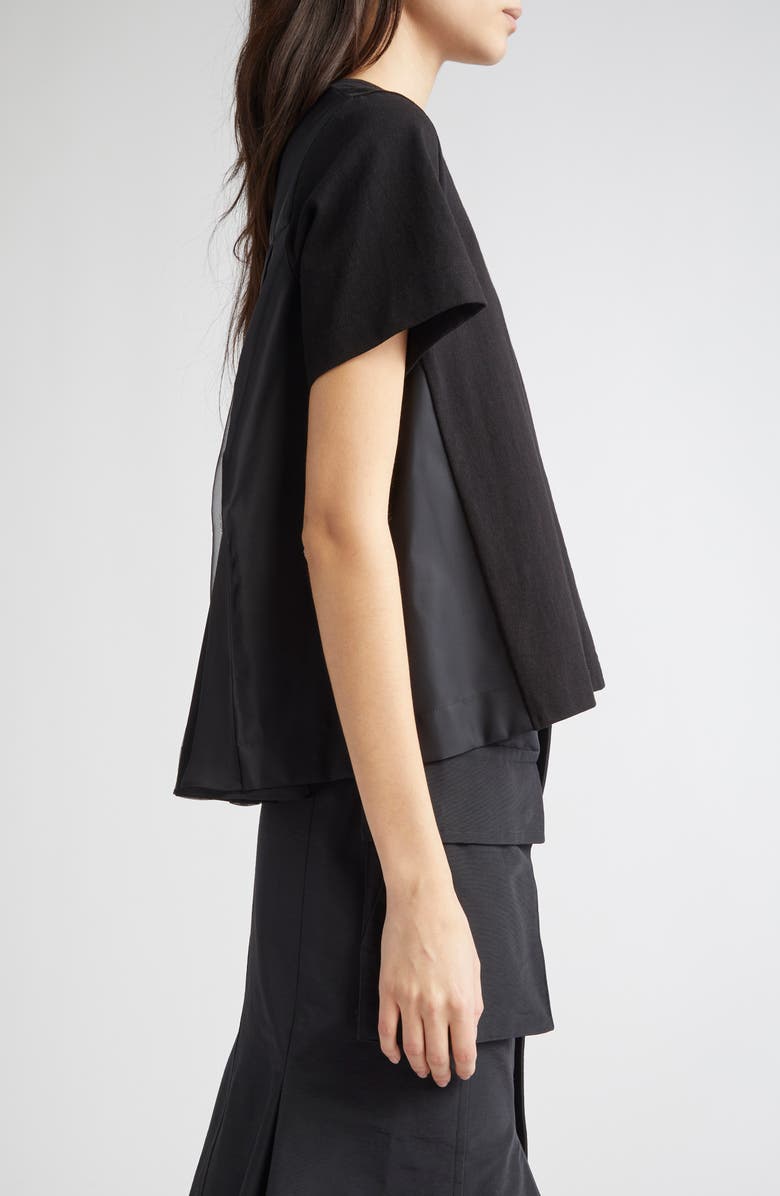 Sacai Mixed Media T-Shirt, Alternate, color, 