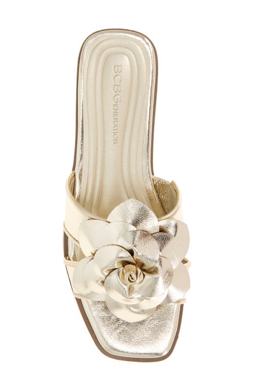 Bcbg Mazey Slide Sandal In Platino