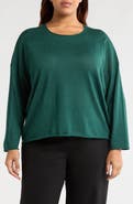 Eileen Fisher Jewel Neck Wool Sweater