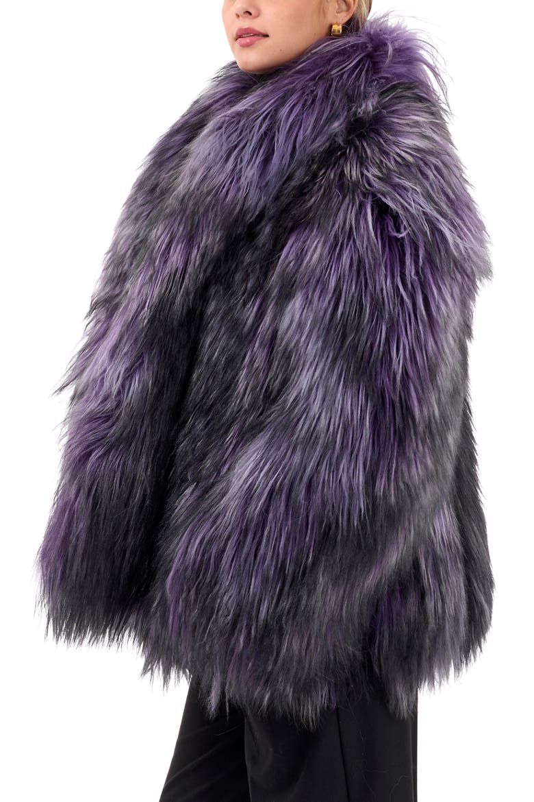 Collared Goat Jacket, Alternate, color, PURPLE