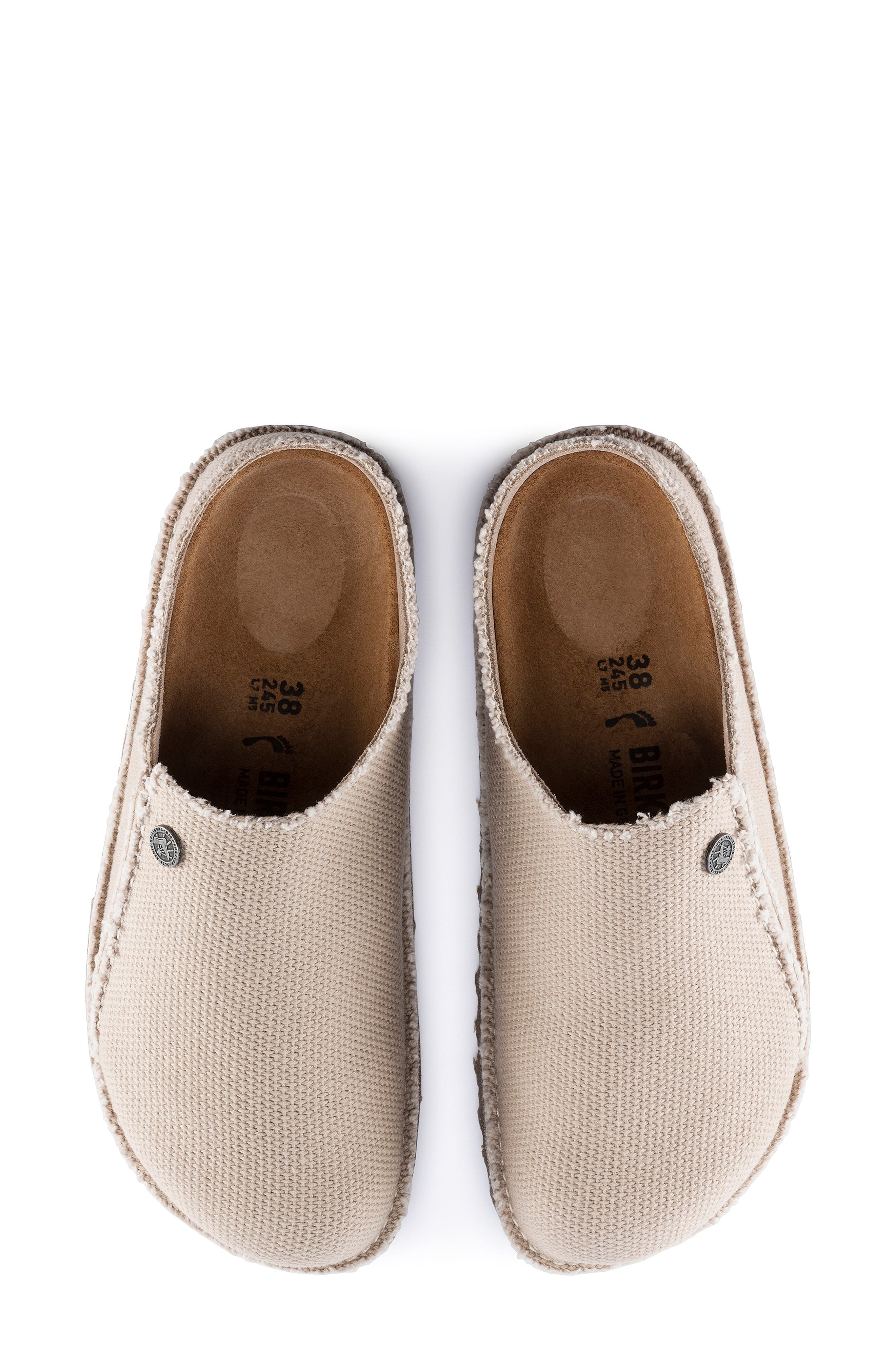 Birkenstock Zermatt Canvas Clog - Discontinued, Alternate, color, Eggshell