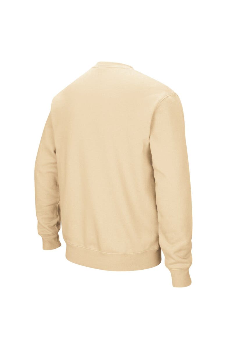 COLOSSEUM Men's Colosseum Gold Purdue Boilermakers Arch & Logo Crew Neck Sweatshirt, Alternate, color, Vegas Gold