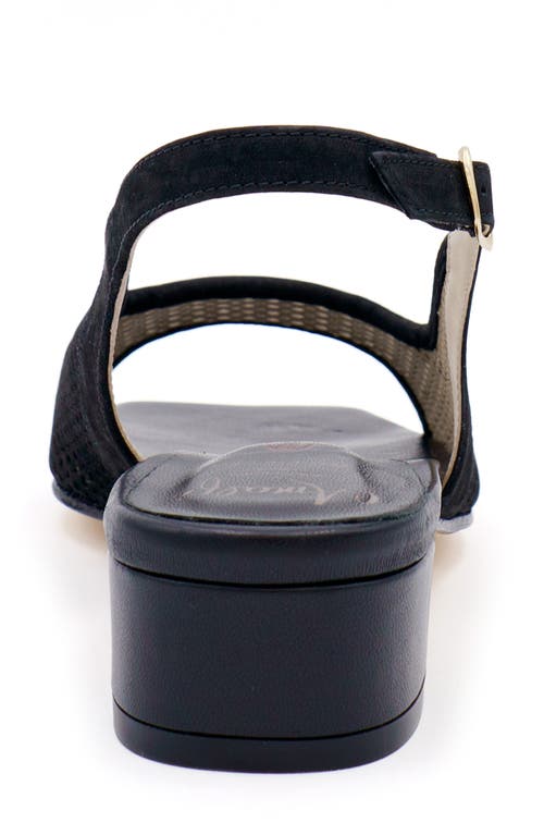 Amalfi By Rangoni Baroanda Slingback Sandal In Black Long Beach
