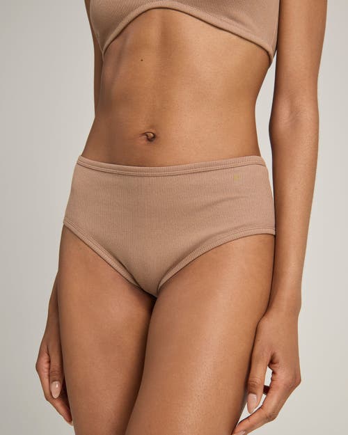 Nudea The Organic Cotton Midi Brief 2 Pack In Brown