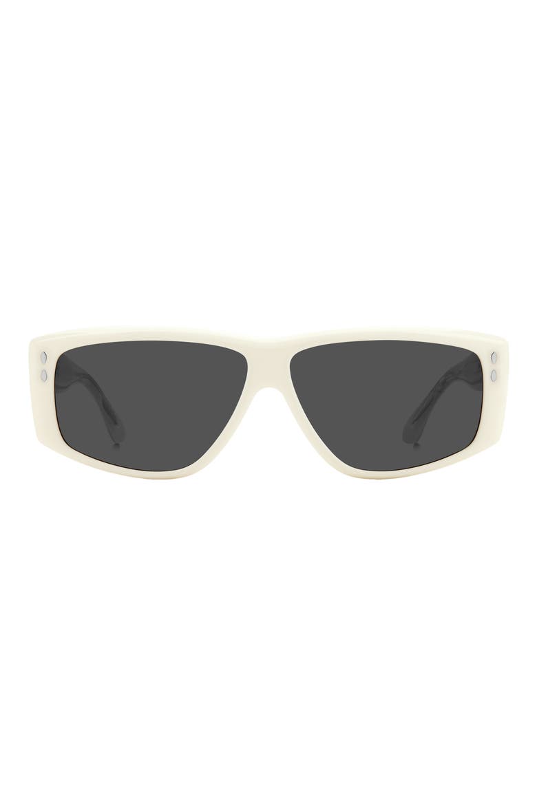 52mm Flat Top Sunglasses, Main, color, IVORY