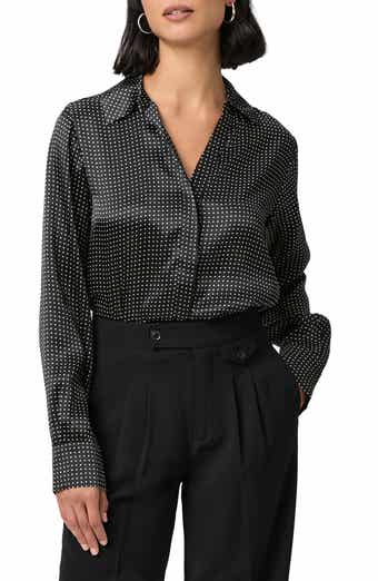 PAIGE Palmer Silk Button-Up Shirt