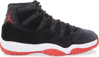 Jordan 11 high top black and red online