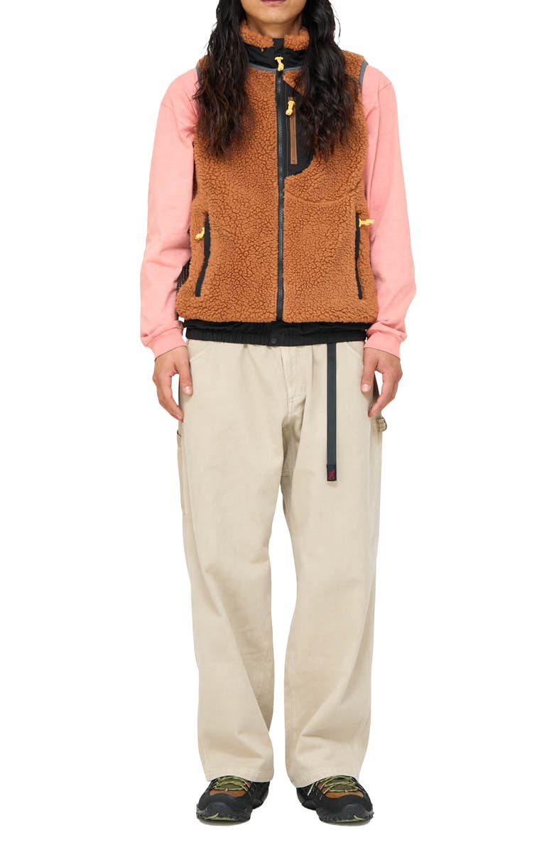 Gramicci Buckle Straight Leg Jeans, Alternate, color, Light Beige