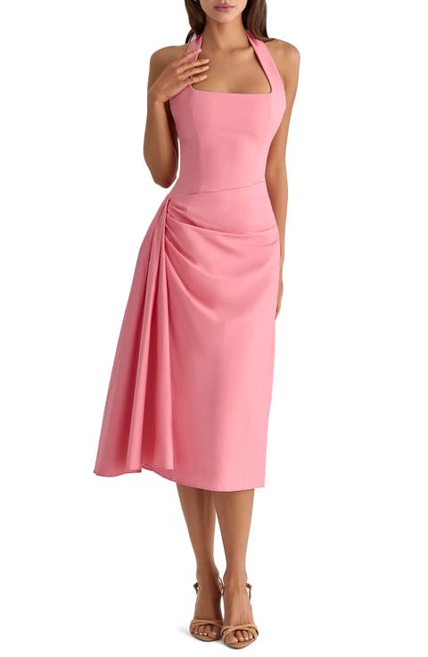 Tallulah Halter Midi Cocktail Dress