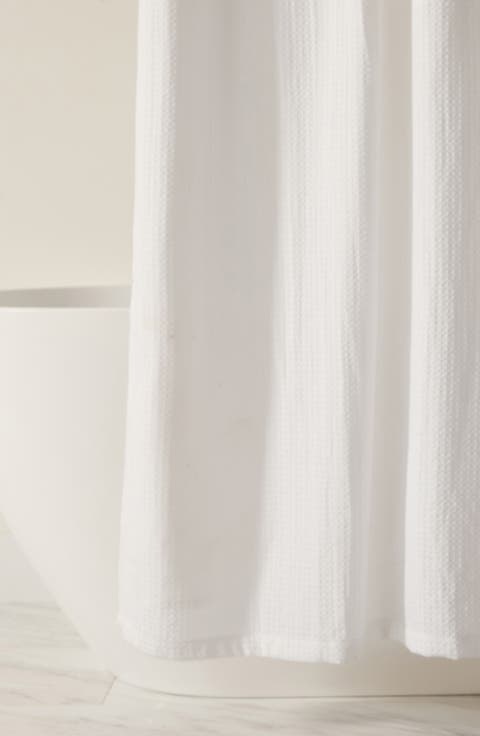 Flower Print Shower Curtain