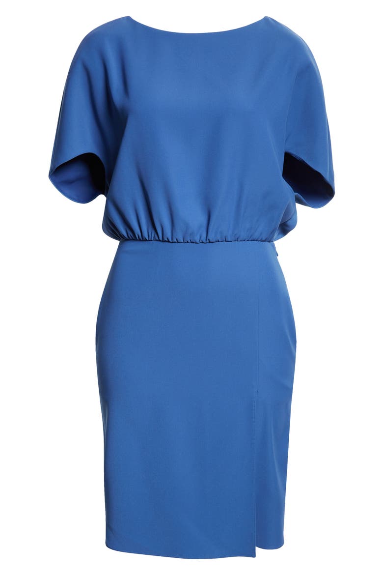 Cady Cape Sleeve Dress, Alternate, color, COBALT BLUE