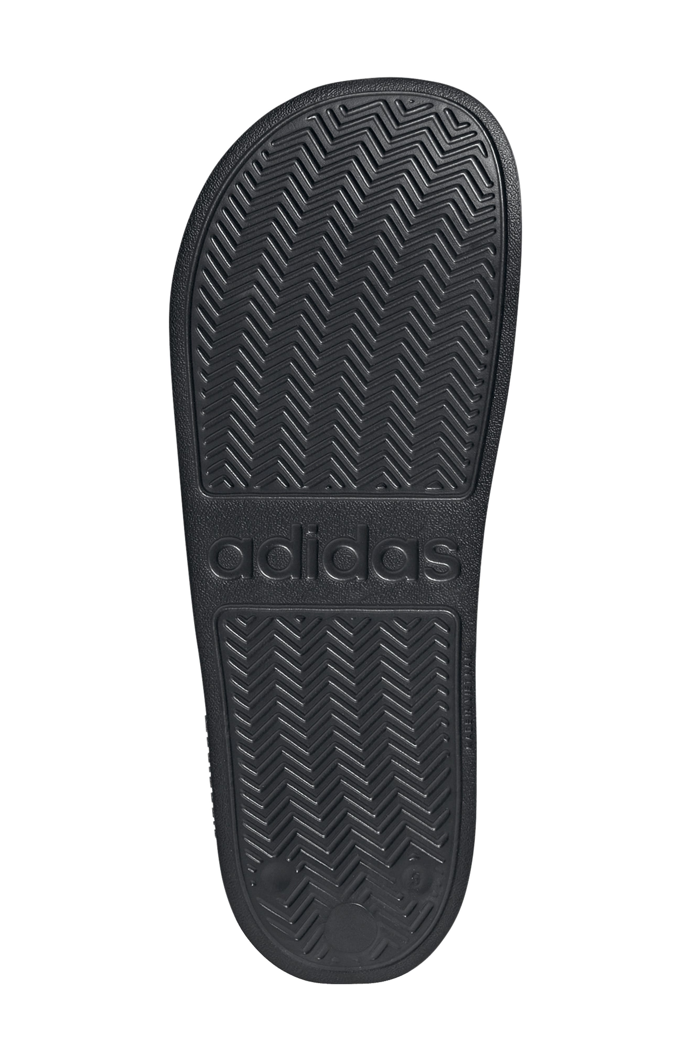adidas Adilette Shower Slide, Alternate, color, Core Black/ White/ Core Black