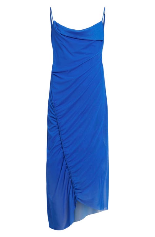 Allsaints Ulla Mesh Draped Midi Dress