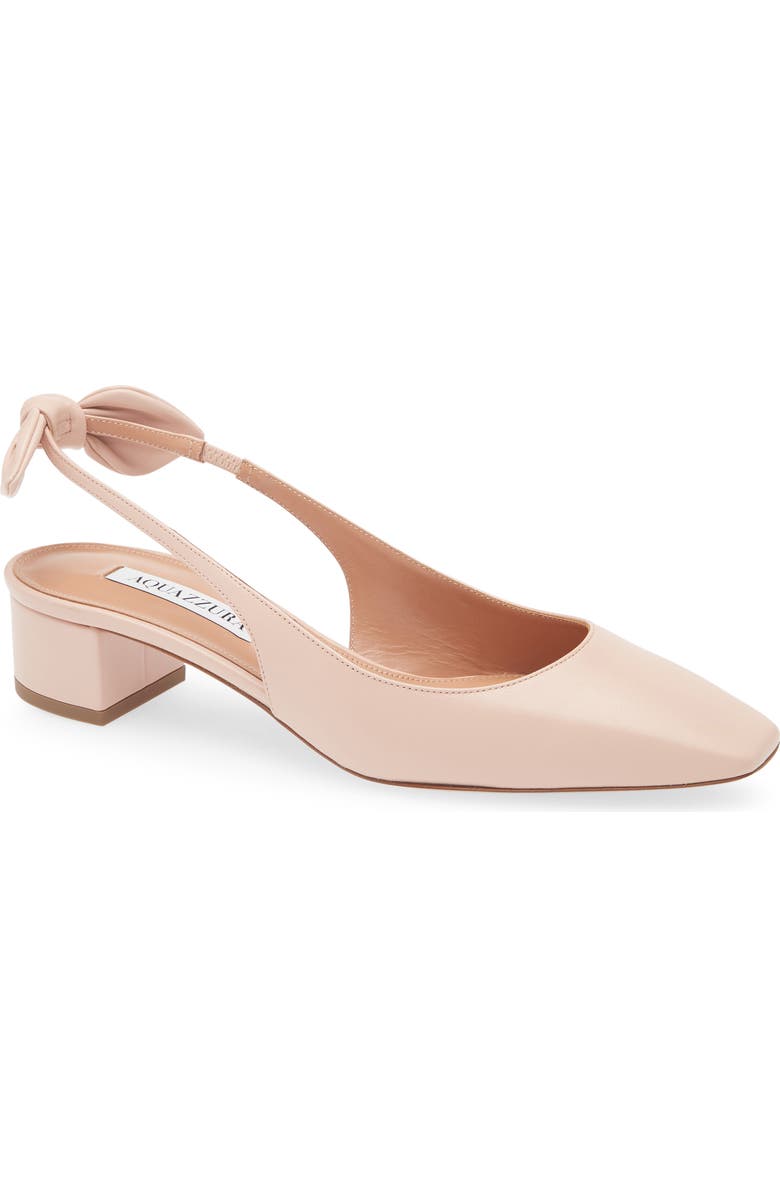 Aquazzura Very Bow Tie Slingback Pump, Main, color,