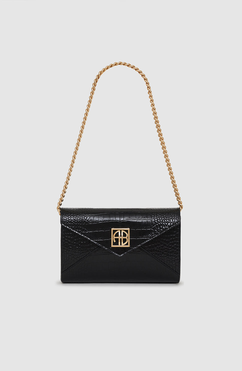 【送料&関税込】ChloAC Mustard Leather Kattie Clutch Leather clutch bag - christinashiefer