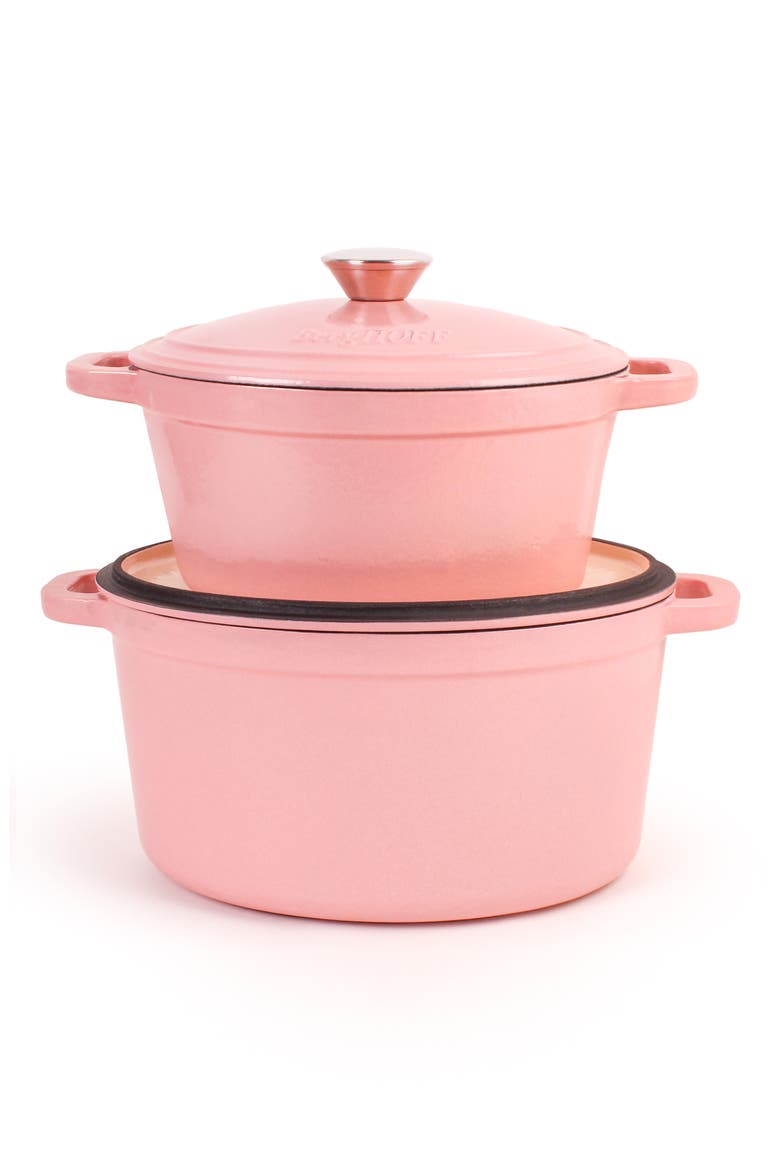 Neo 4-Piece Cast Iron Set, Alternate, color, PINK