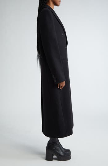 コート Stella McCartney Double-breasted wool trench coat STELLA MCCARTNEY + NET SUSTAIN belted double-breasted wool
