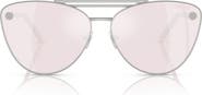 Versace 64mm Oversize Cat Eye Sunglasses