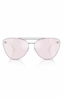 Versace 64mm Oversize Cat Eye Sunglasses