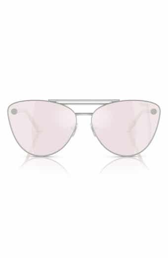 Versace 64mm Oversize Cat Eye Sunglasses