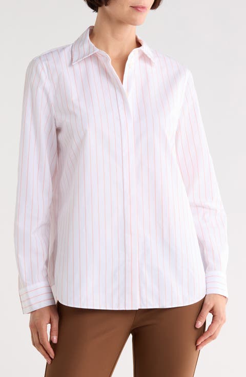 Hayward Stripe Cotton Button-Up Shirt