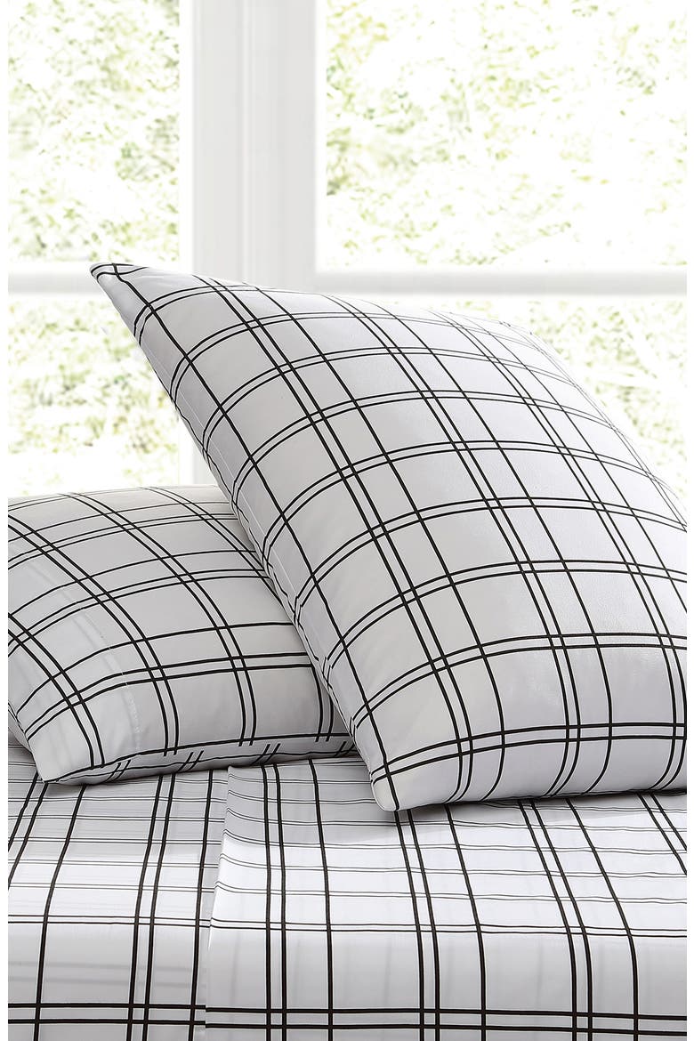 Portfolio Malo Sheet Set, Alternate, color, WHITE/ BLACK
