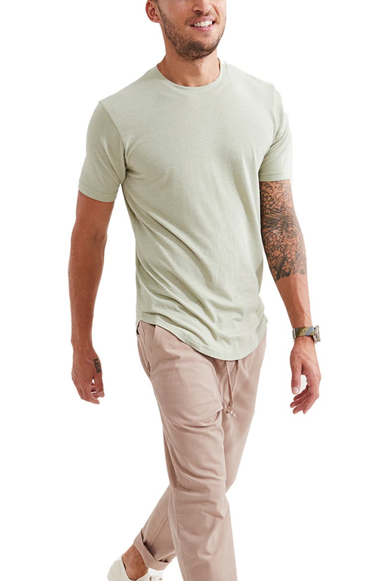 Scallop Crewneck T-Shirt, Alternate, color, SEAGRASS