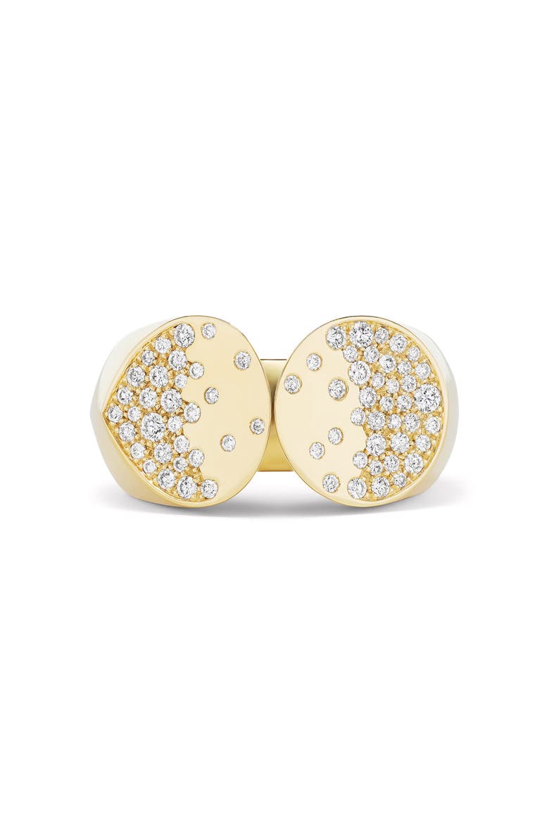 Oera Pavé Diamond Ring, Alternate, color, YELLOW GOLD