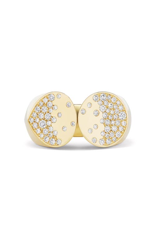Tabayer Oera Pavé Diamond Ring In Yellow Gold