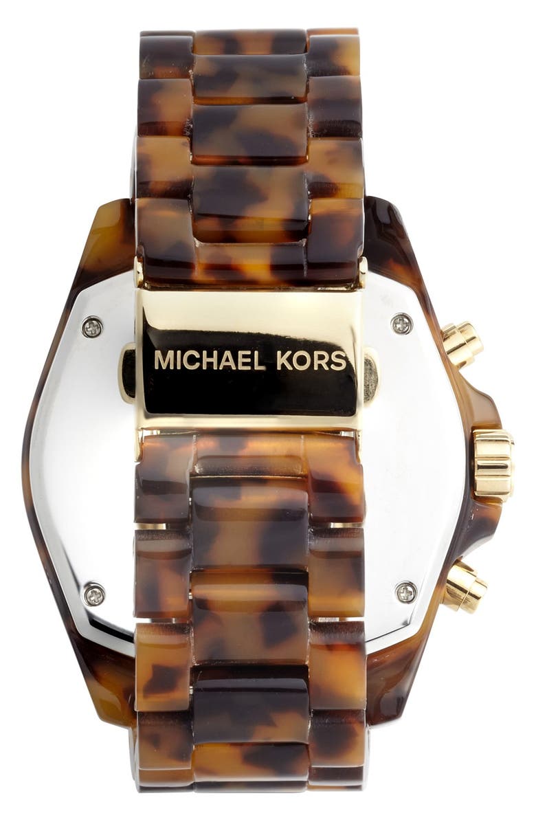 MICHAEL Michael Kors Michael Kors 'Bradshaw' Chronograph Resin Bracelet Watch, 43mm, Alternate, color,