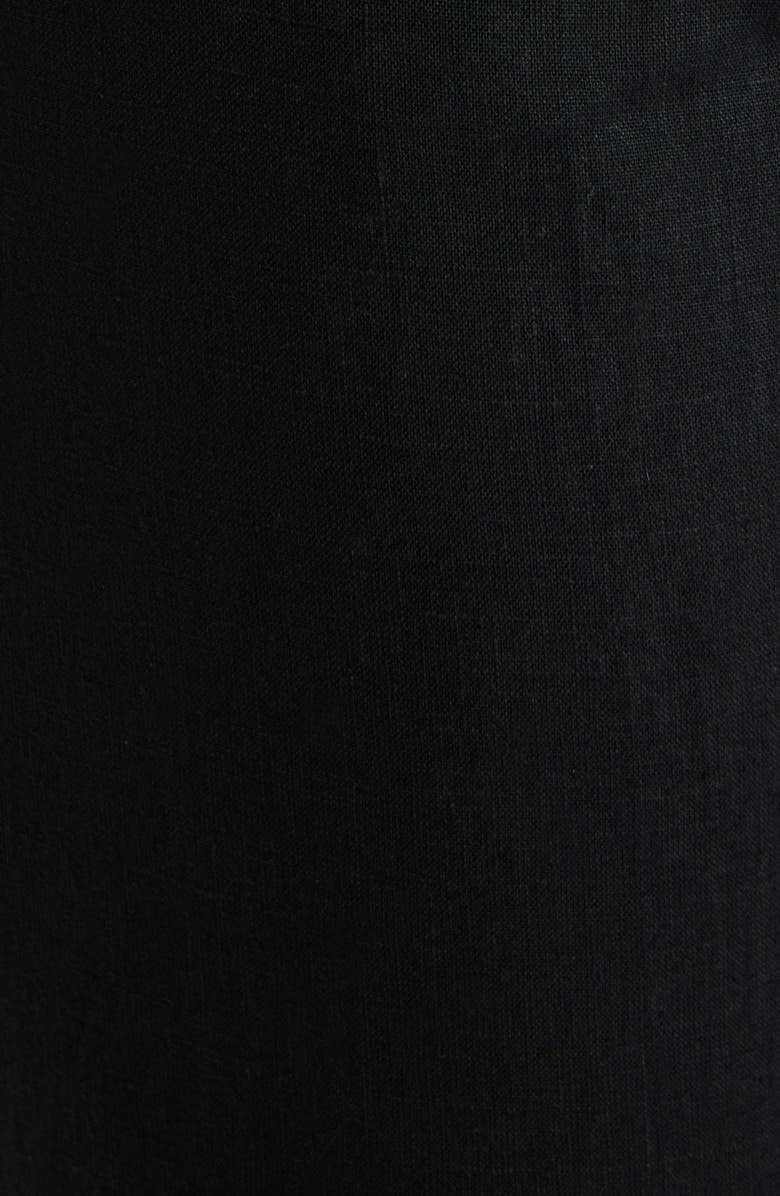 BOSS Tapria Slim Fit Crop Pants, Alternate, color, Black