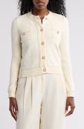 BY DESIGN Casey Faux Pearl Button Cardigan