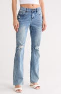 Madden Girl Distressed Bootcut Jeans