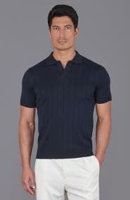 Paul James Cotton Selection Buttonless Polo Shirt