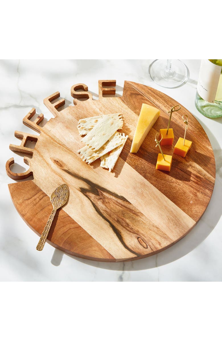 tag The Big Cheese Board Natural Acacia Wood Everyday Serving Tray, Alternate, color, Brown