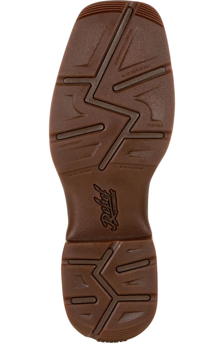 DURANGO Coffee & Cactus Pullon Western Boot, Alternate, color, Coffee Cactus