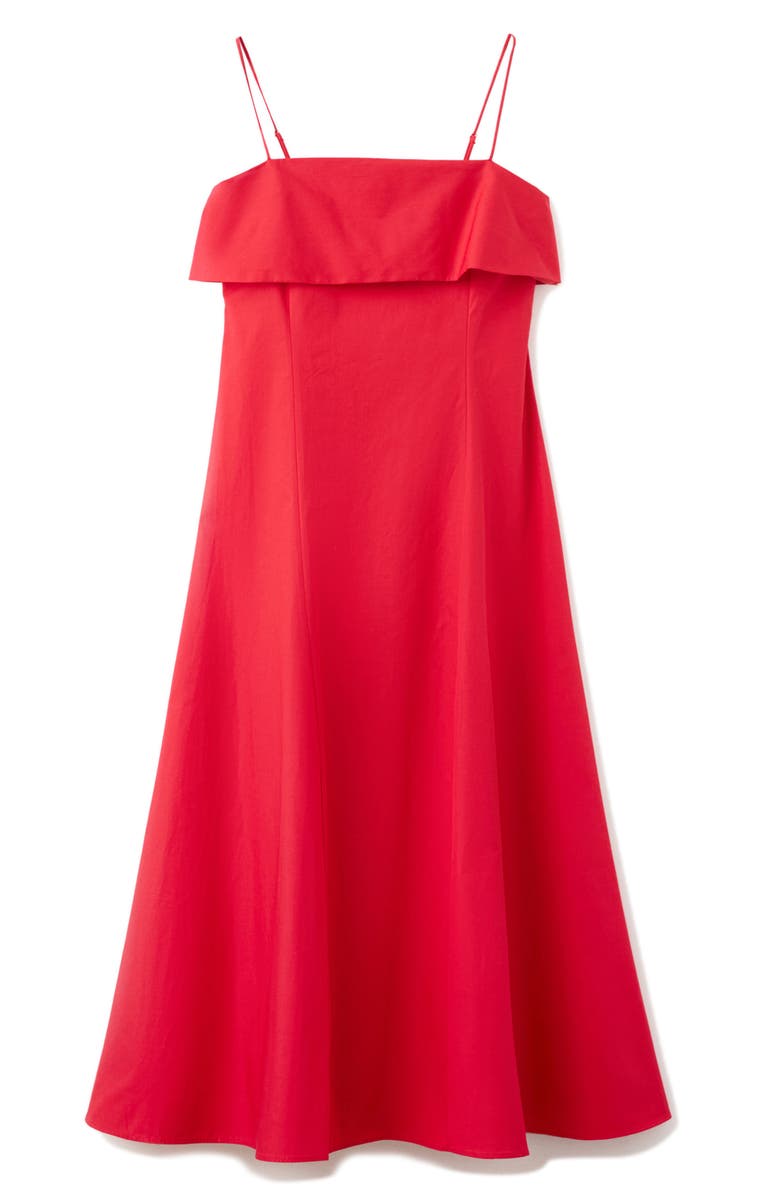 MANGO Featuring Hailey Bieber A-Line Midi Dress, Alternate, color,