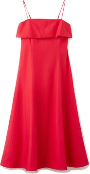 MANGO Starring Hailey Bieber A-Line Midi Dress
