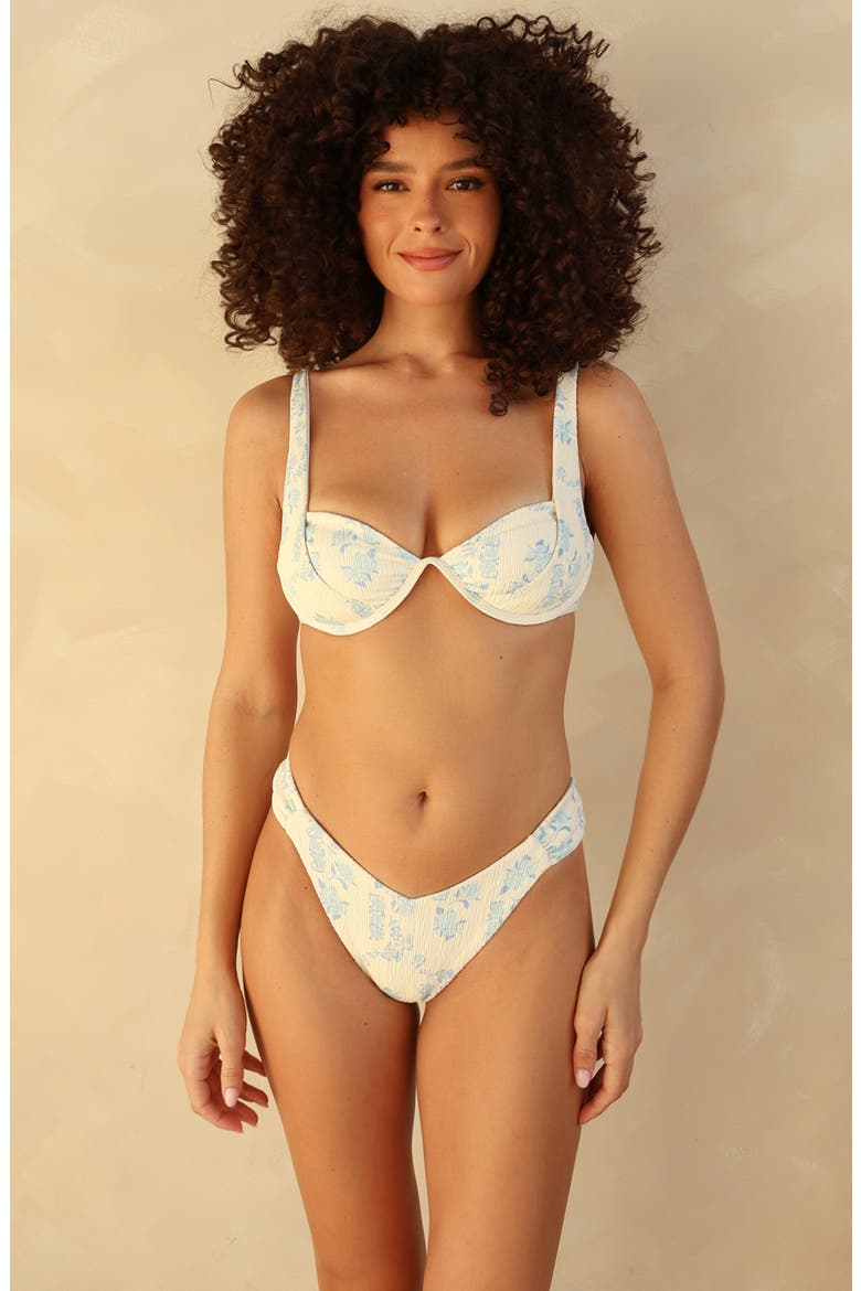 Eze Super Cheeky Bikini Bottom, Main, color, Hydrangea