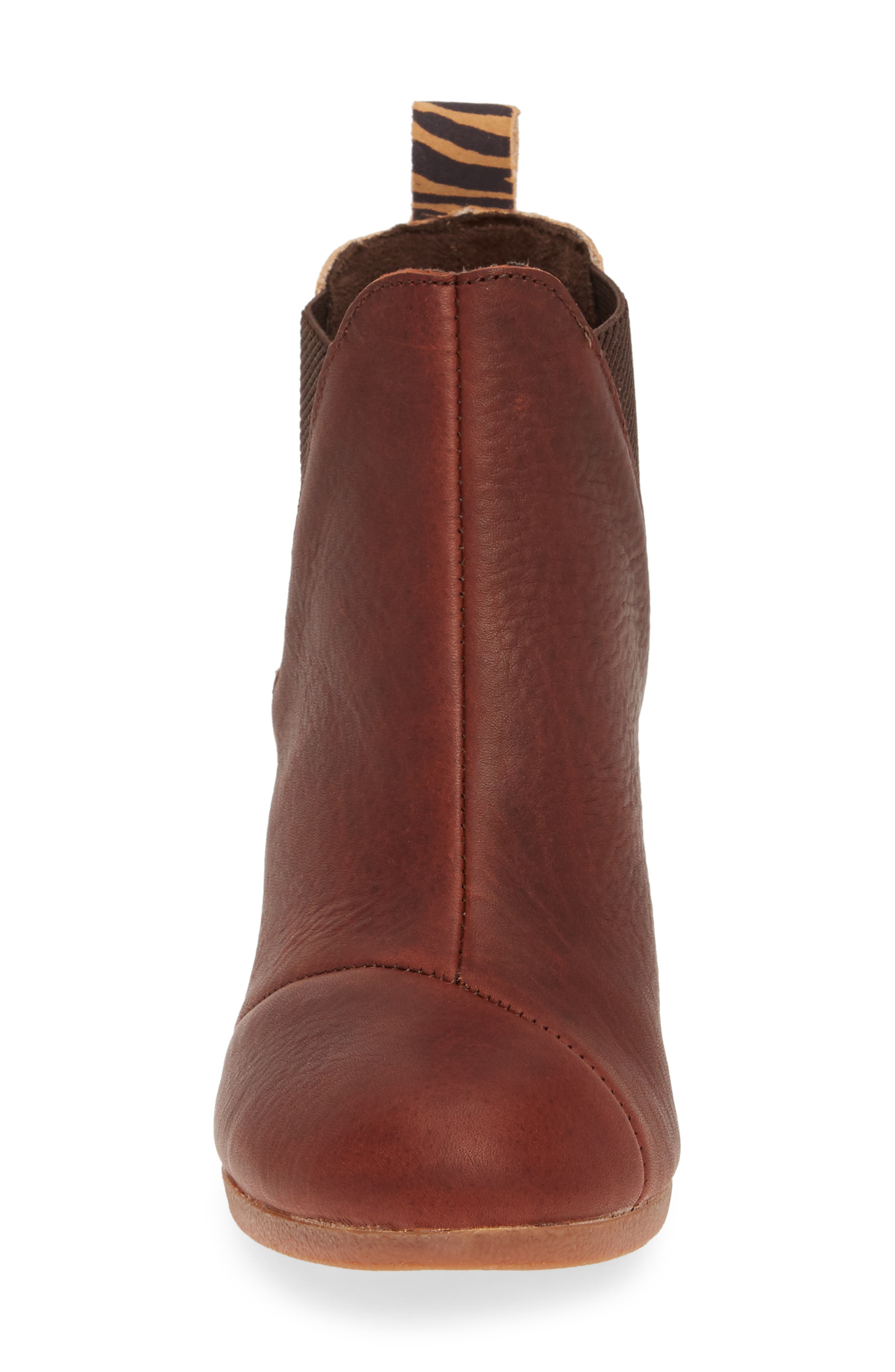 Kelsey Wedge Bootie, Alternate, color, BROWN/ LEOPARD SUEDE