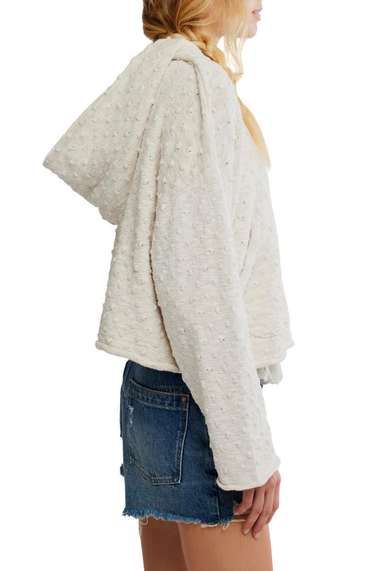 Lake Side Open Knit Hoodie, Alternate, color, MARSHMALLOW