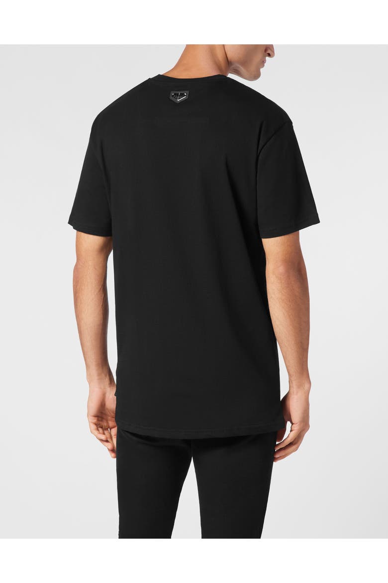 T-Shirt Round Neck Ss Stones Hexagon Men, Alternate, color, black