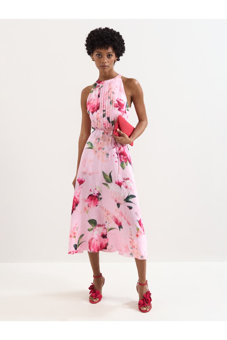 Bethany Midi Dress, Main, color, Pink